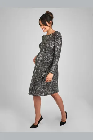 JoJo Maman Bébé Sequin Shift High Neck Maternity Mini Dress S