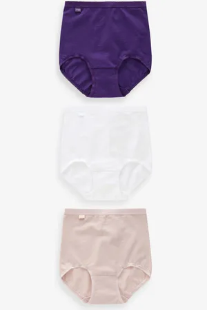 Sloggi Basic+ Maxi White Briefs 3 Pack AU 12