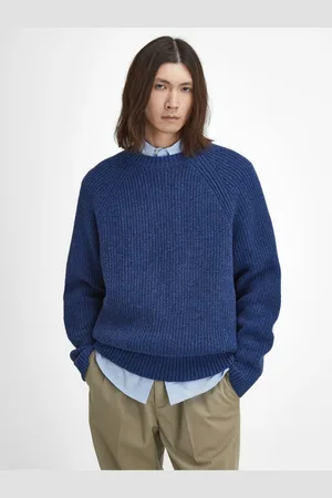 Barbour Blue Griffiths Crew Jumper 38