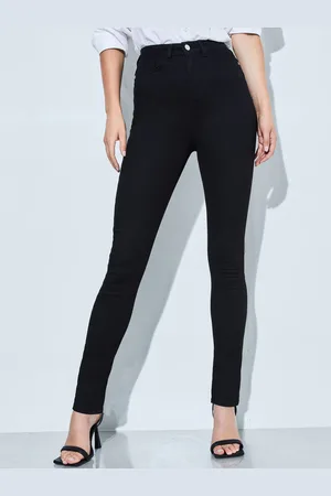 Lipsy London Black High Waist Sculpt Slim and Shape Skinny Jeans AU 10 R