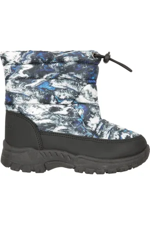 Mountain Warehouse Black Toddler Caribou Printed Adaptive Snow Boots AU 8 (EU 25.5)