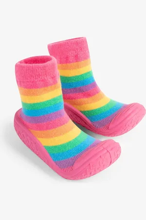 JoJo Maman Bébé Rainbow Indoor Outdoor Slipper Socks 12