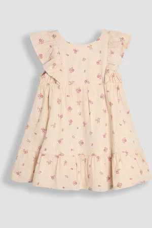 JoJo Maman Bébé Frill Back Summer 100% Cotton Dress 6
