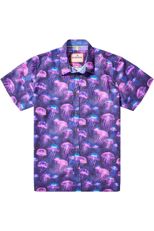 Joe Browns Vibrant Jellyfish Print 100% Cotton Shirt S