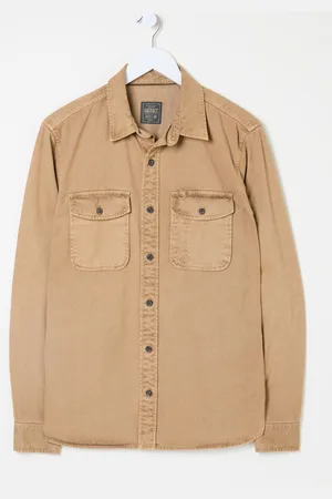 Fat Face FatFace Filey Long Sleeve Plain Shirt L Reg