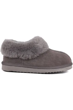 JONES BOOTMAKER Winter Fabiola Faux Fur Slippers AU 6 (EU 37)