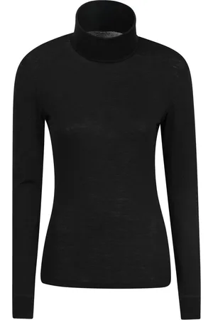 Mountain Warehouse Black Womens Merino Thermal Top AU 16