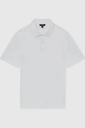 Reiss Earl Cotton Short-Sleeve Polo Shirt S