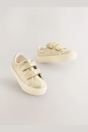 Next Gold Wide Fit (G) Chunky Trainers With Touch Fastening AU 3 (EU 19)