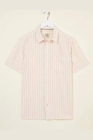 Fat Face FatFace Short Sleeve Fine Stripe Shirt xxxxlarge
