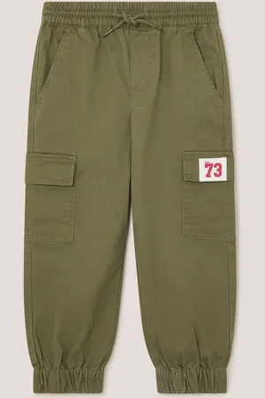 Monsoon Green Utility Cargo Trousers 10 Years (140cm)