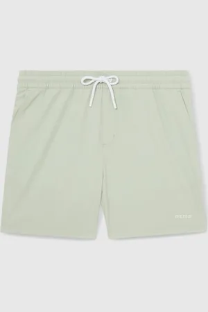 Reiss Cove Logo Print Swim Shorts XL