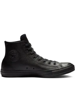 Converse Black Leather High Top Trainers AU 9 (EU 41)