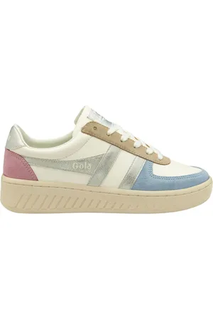 Gola White Ladies Grandslam Quadrant Lace-Up Trainers AU 8 (EU 39)