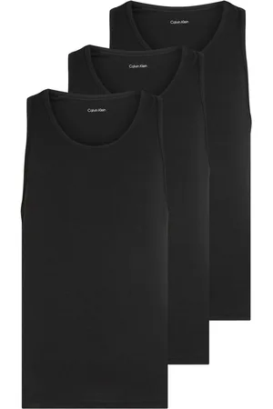 Calvin Klein Black Lounge Tank Tops 3 Pack S