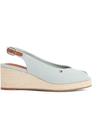 Tommy Hilfiger Light Blue Mid Wedge Slingback Sandals AU 7 (EU 38)