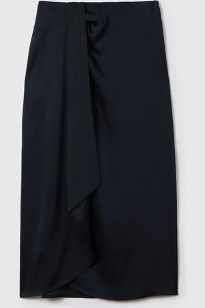 Reiss Bella High Rise Wrap Midi Skirt AU 8