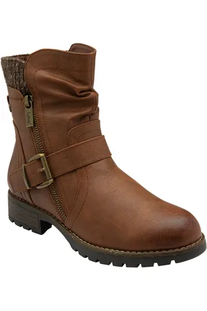 Lotus Brown Mid Calf Boots AU 10 (EU 42)