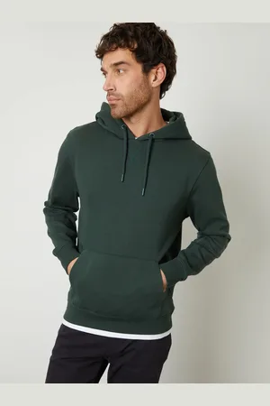 Threadbare Forest Green Mock T-Shirt Pullover Hoodie XL