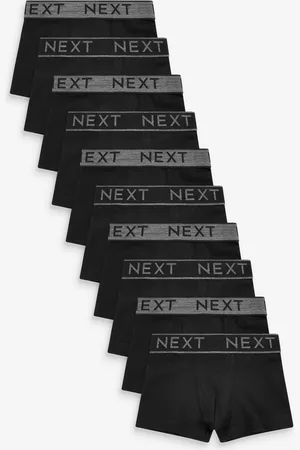 Next Black/Grey Waistband Trunks 10 Pack (1.5-16yrs) 11