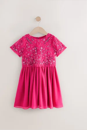 Next Sequin Embellished Mesh Dress (3-16yrs) 4 Years (104cm)