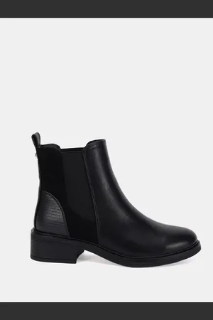 Novo Black Regular Fit Daniela Flat Chelsea Boots AU 5 (EU 36)
