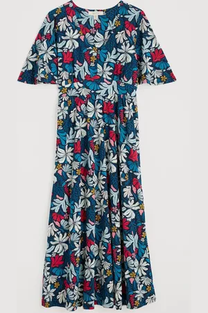 Seasalt Cornwall Chateaux Half Sleeve Maxi Dress AU 24