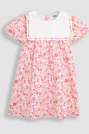 JoJo Maman Bébé Baby Floral Print Sailor Party Dress 3