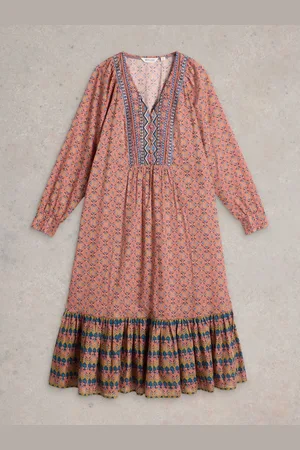 White Stuff Abigail Embroidered Dress AU 20