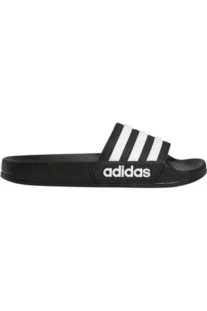 adidas Black Kids Adilette Youth Sliders AU 13 (EU 32)