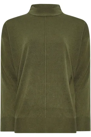 Long Tall Sally Green Turtleneck Jumper AU 10