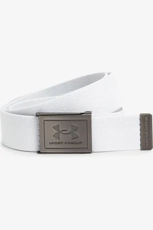 Under Armour White/Silver Stretch Webb Belt One