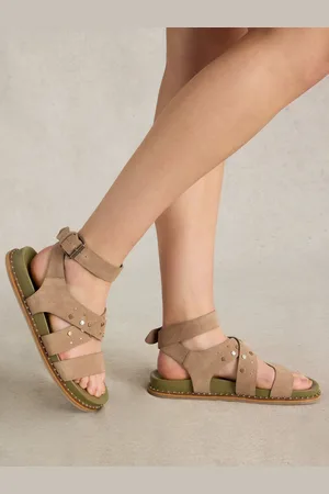 White Stuff Natural Gladiator Footbed Sandals AU 8 (EU 38.5)