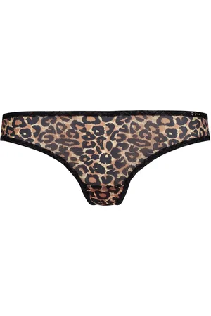 Gossard Animal Print Glossies Leopard Thong XL