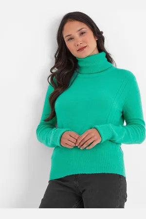 Tog 24 Green Womens Jesmin Knitted Jade Jumper AU 14