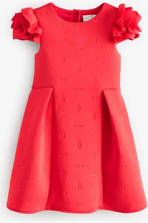 Ted Baker Rose Sleeve Detail Embossed Scuba Dress 12 Years (152cm)