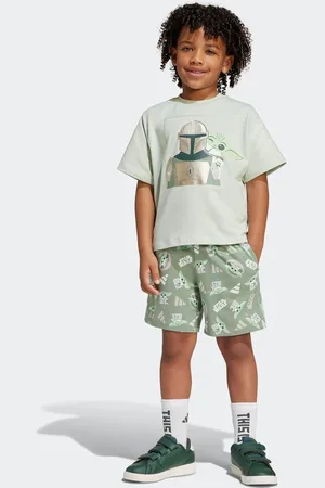 adidas Star Wars The Mandalorian T-Shirt and Shorts Set 4