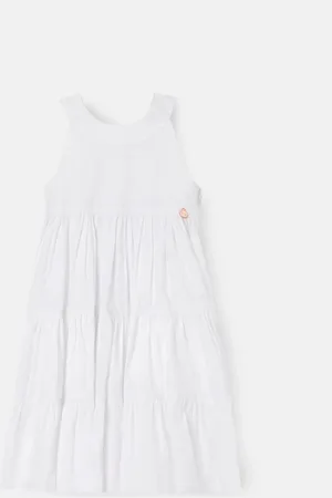 Angel & Rocket Demi Tiered Bow Back 100% Cotton Dress 10 Years (140cm)