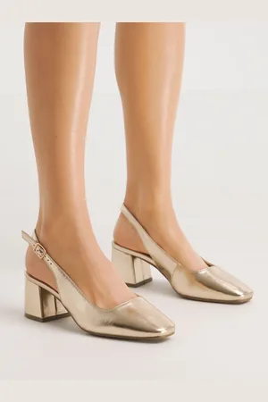Simply Be Wide Fit Flexi Sole Kitten Slingback Block Heel Shoes AU 9 (EU 40)