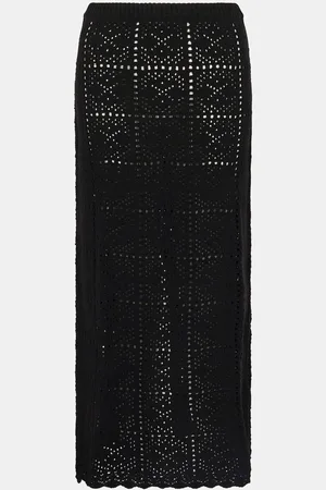 Accessorize Crochet Maxi Beach 100% Cotton Skirt XS
