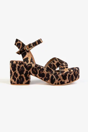 PENELOPE CHILVERS Leopard Print Azalea Sandals AU 9 (EU 40)