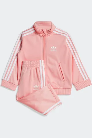 adidas Pink Infants Firebird Tracksuit 9