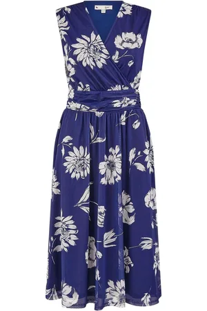 Yumi Floral Print Stretch Mesh Dress With Pockets AU 20