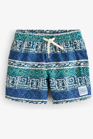 Quiksilver Youth Geoprint Surfsilk Straight Volley Swim Shorts 128134cm