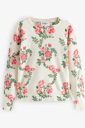 Cath Kidston Pink Rose Flutter Jumper S