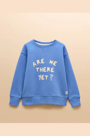 Joules Sundaze Blue Crew Neck Slogan Sweatshirt 9298cm