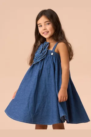 Angel & Rocket Marnie Denim Corsage Swing Dress 8 Years (128 cm)