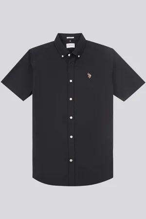 U.S. Polo Assn. U. S. Polo Assn. Mens 100% Cotton Short Sleeve Oxford Shirt S