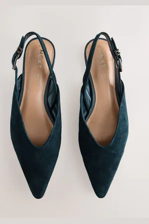 Next Forever Comfort Leather Point Toe Buckle Slingback Shoes AU 5.5 (EU 36)