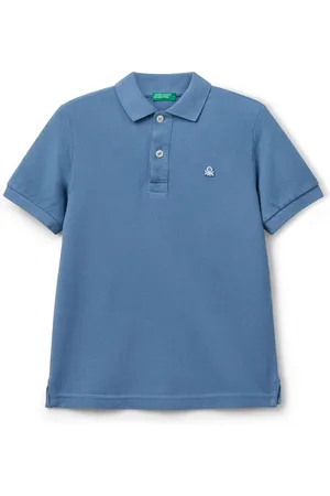 Benetton Boys Pique 100% Cotton Polo Shirt 6
